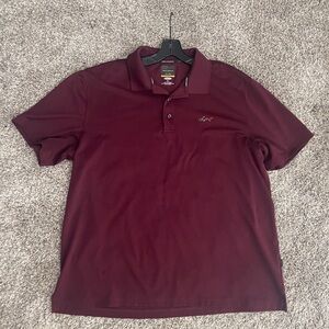 Greg Norman Burgundy Polo Shirt